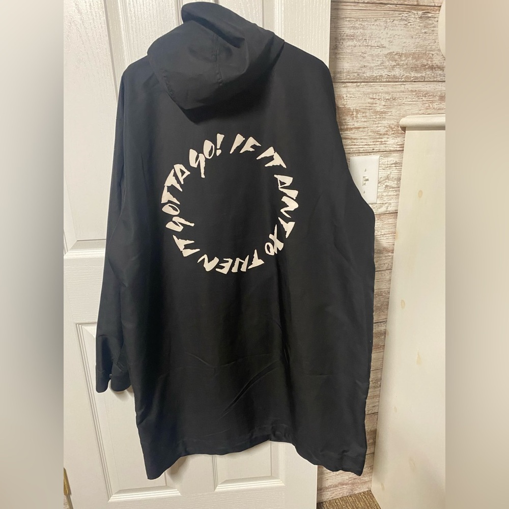 LIMITED EDITION ~ H&M ~ The Weekend black and white hooded parka jacket.